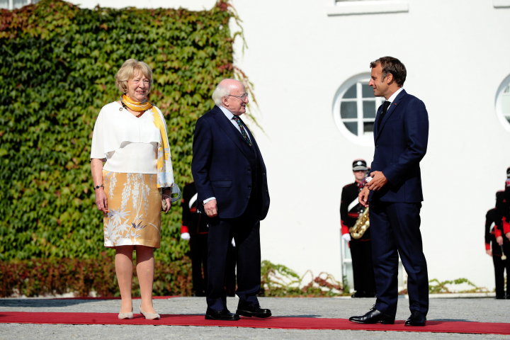 President receives H.E. Emmanuel Macron, President of France