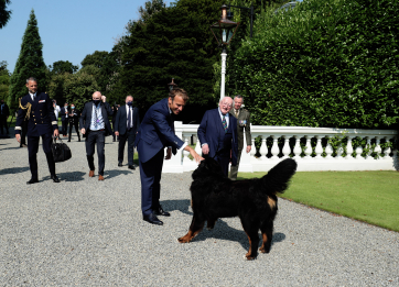 President Macron with Bród 2021