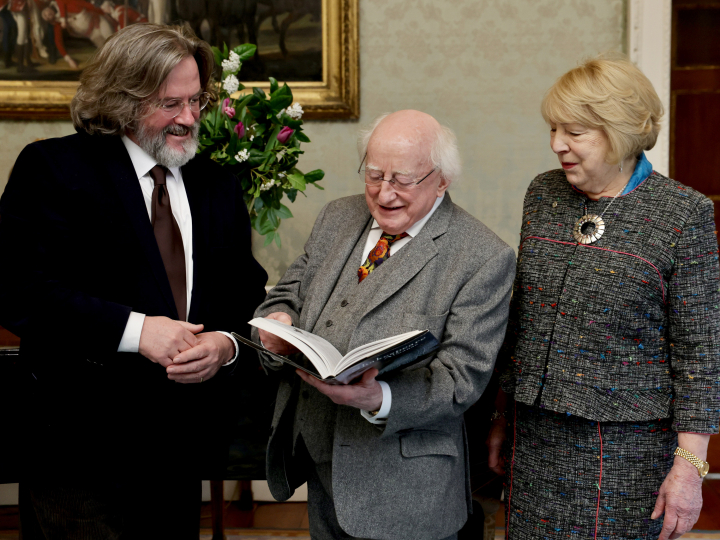 President receives Mr. Gregory Doran, Artistic Director of the Royal Shakespeare Company on a courtesy call