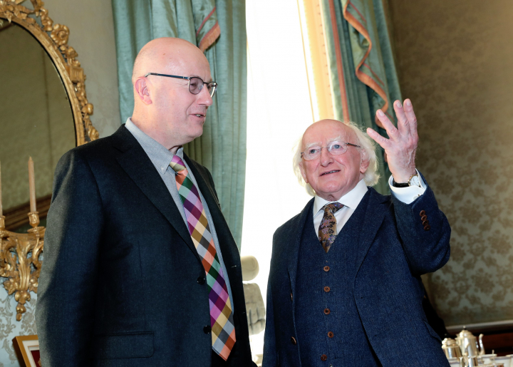 President receives recipients of the President of Ireland Young Researchers Award