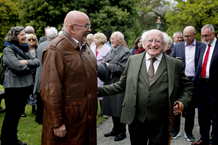 President plants a tree in memory of Tom Johnson (1872-1963)