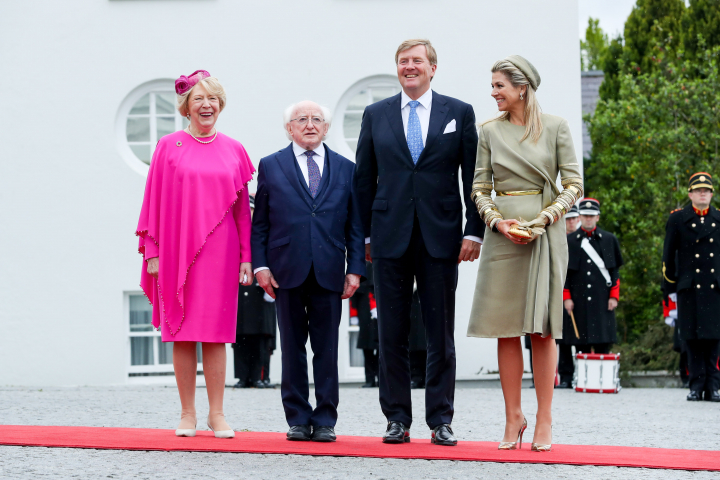 President and Sabina welcome their Majesties King Willem-Alexander and Queen Máxima of The Netherlands