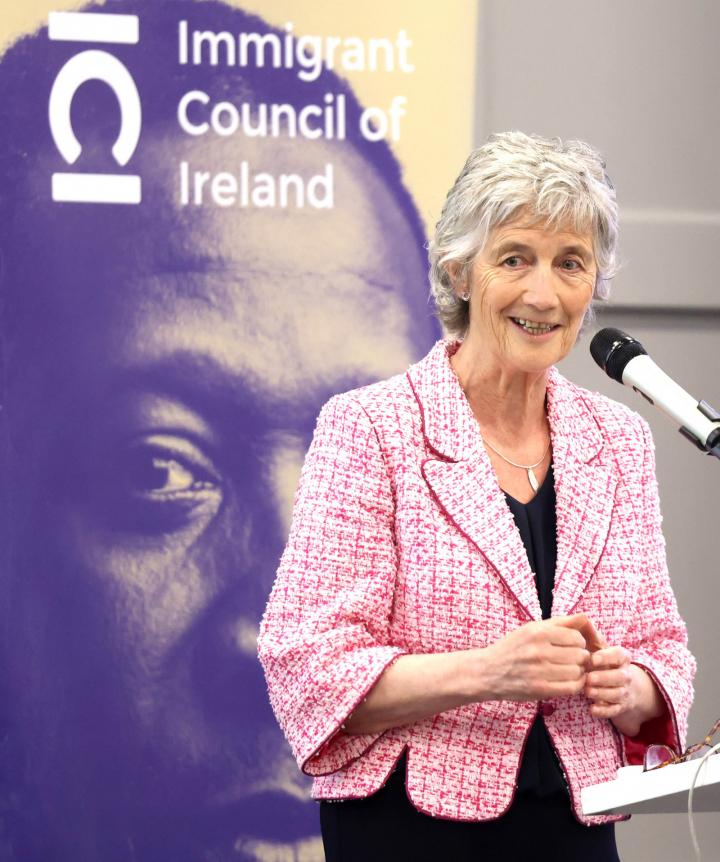 President Connolly delivers the keynote address at the Annual Migrant Integration Conference