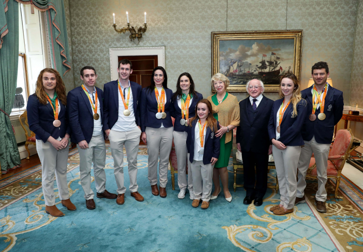 President hosts a reception for the Irish Paralympic Team
