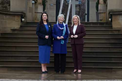 President Connolly meets First Minister and Deputy First Minister of Northern Ireland