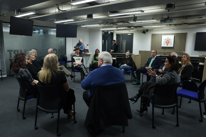President Connolly visits Ulster University Campus