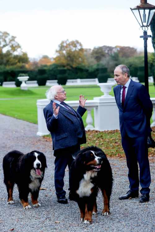 President receives An Taoiseach on a courtesy call