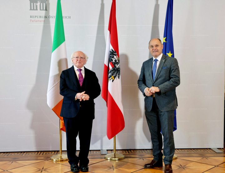President meets with the President of the Austrian National Council, Wolfgang Sobotka