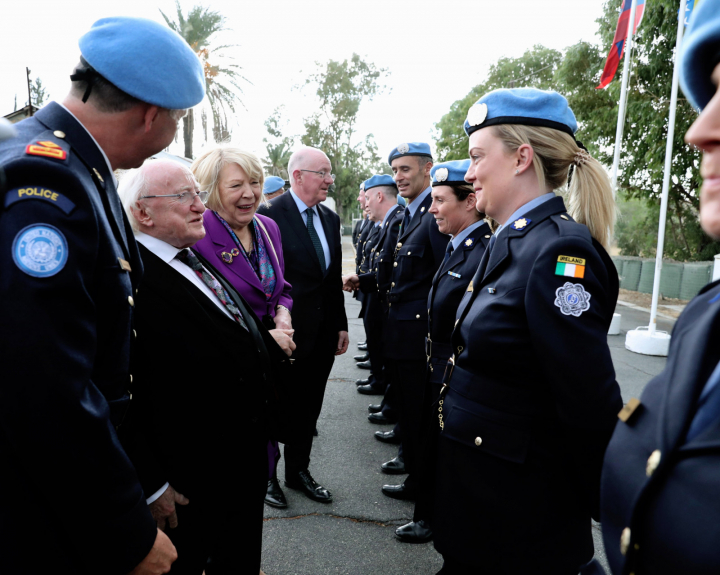 President meets members of An Garda Síochána serving in Cyprus