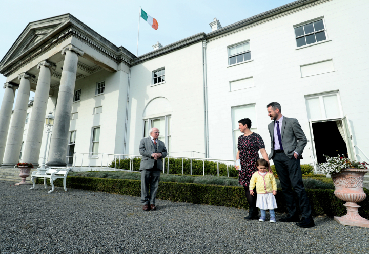 President meets Dr Liz O’Sullivan, from Baby Feeding Law Group Ireland (BFLGI)