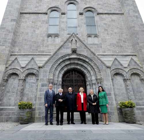 President and Sabina visit Honan Chapel, Cork with H.E. Dr. George Vella, President of Malta and Mrs. Miriam Vella