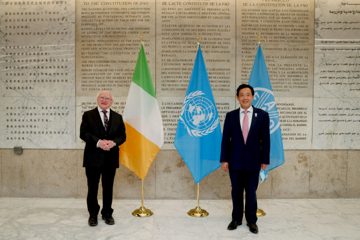President meets with QU Dongyu, Director-General of the Food and Agriculture Organisation of the United Nations