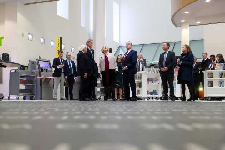 President and Sabina visit Liverpool Central Library