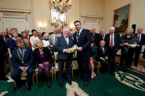 President receives members of Wexford Rotary Club to mark 40 Years of Service