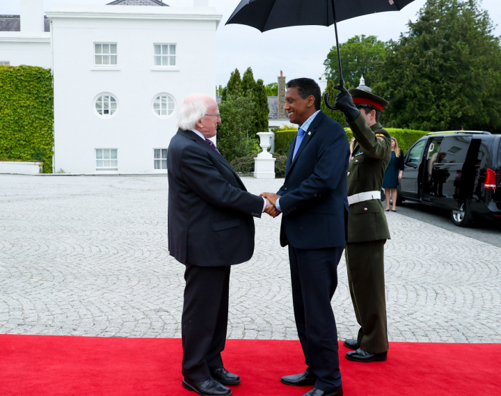 President receives H.E Mr. Daniel Faure, President of Seychelles