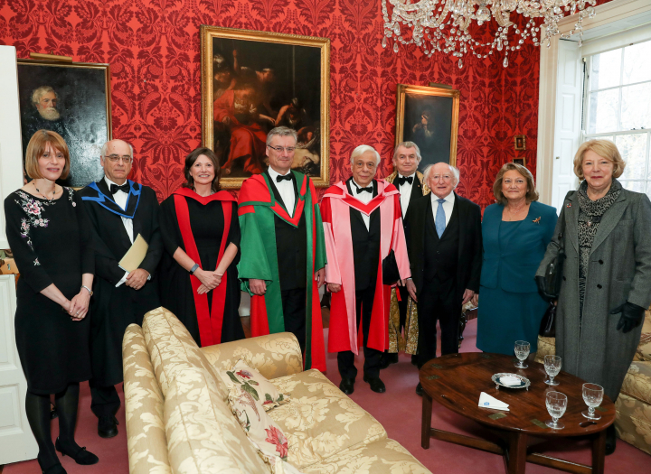 President and Sabina attend awarding of Honorary Degree to H.E. Mr. Prokopios Pavlopoulos, President of the Hellenic Republic