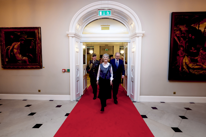 President Connolly attends a Reception in Dublin Castle
