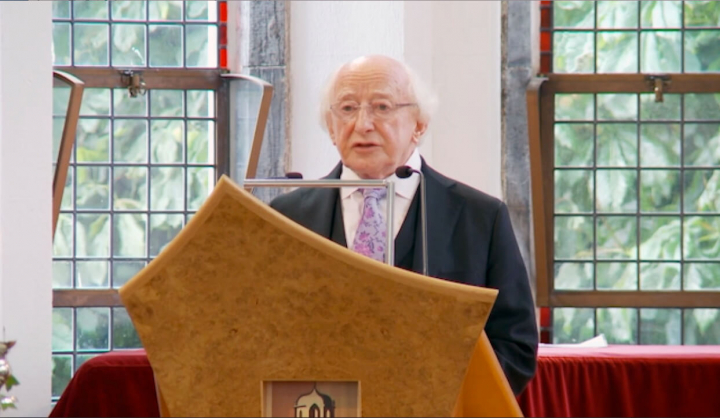 President and Sabina Higgins address the Eugene O’Neill Society Gala Dinner