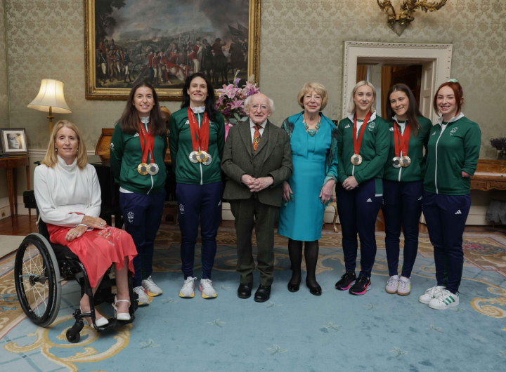 President and Sabina host a reception for Team Ireland Paris 2024 Paralympics