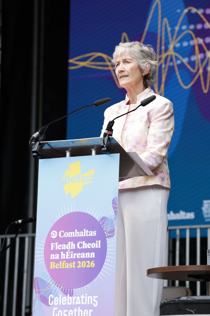 President Connolly attends the opening ceremony of Fleadh Cheoil na  hÉireann 2026