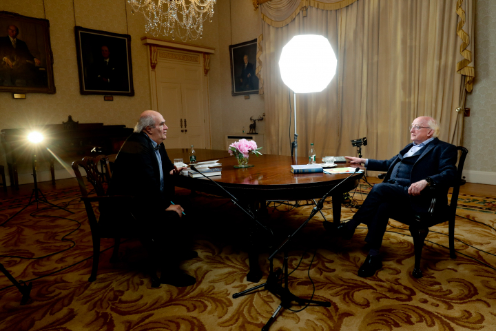 President meets Colm Tóibín