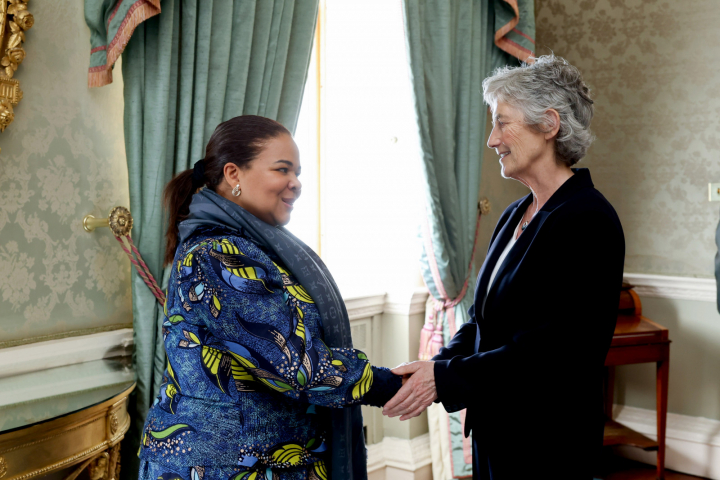 President Connolly receives Ms. Thérèse Kayikwamba Wagner, Foreign Minister of the Democratic Republic of Congo