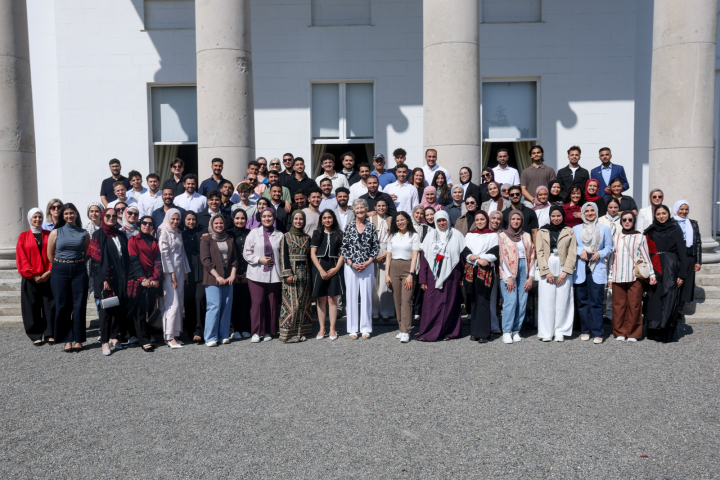 President Connolly hosts a Reception for University Students from Gaza