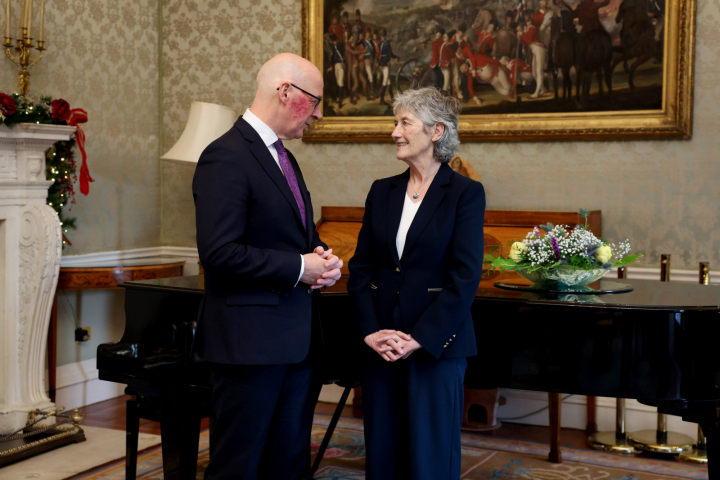 President Connolly receives Mr. John Swinney, First Minister of Scotland on a courtesy call