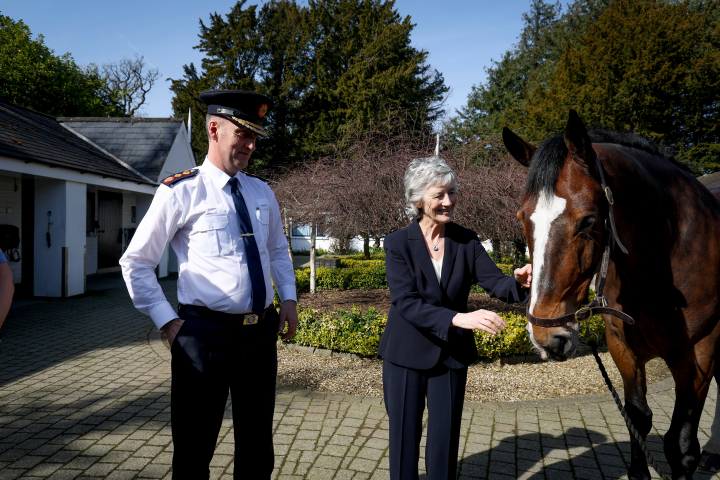 President Connolly receives Garda Commissioner, Mr. Justin Kelly