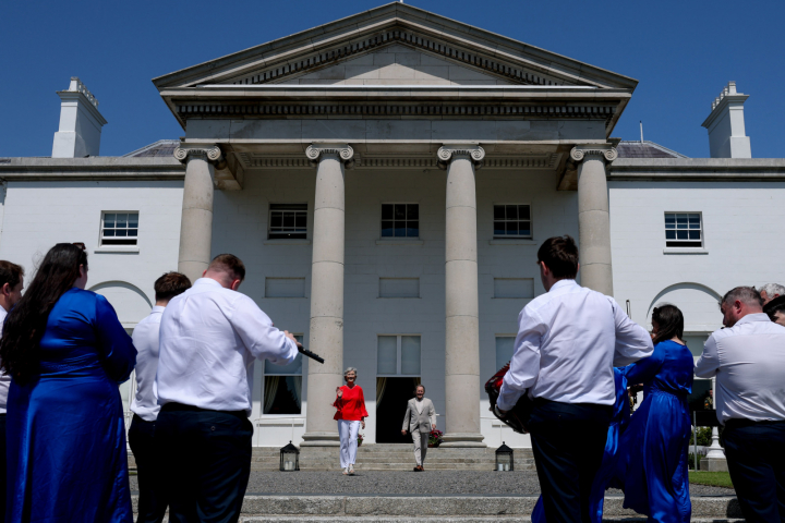 President Connolly and Brian McEnery host a Garden Party