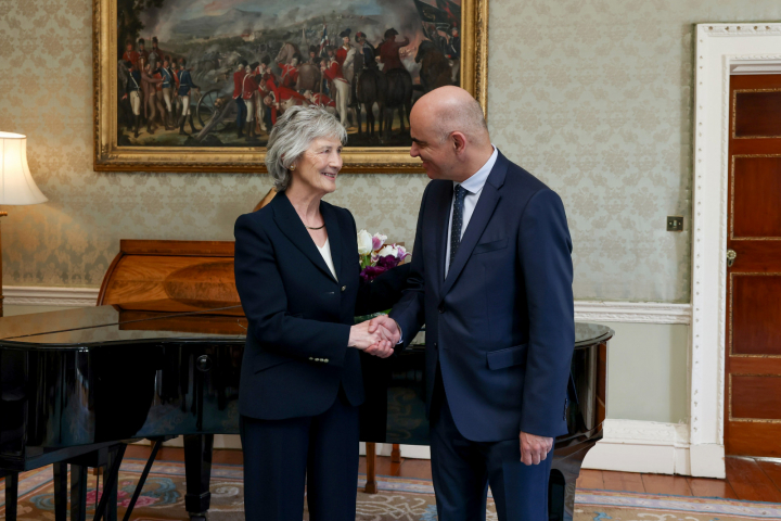 President Connolly receives Mr. Alain Berset, Secretary General of the Council of Europe for a Courtesy Call