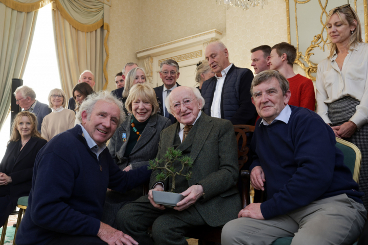 President and Sabina host the planting of ‘The One Hundred Million Trees Project’ at Áras an Uachtaráin