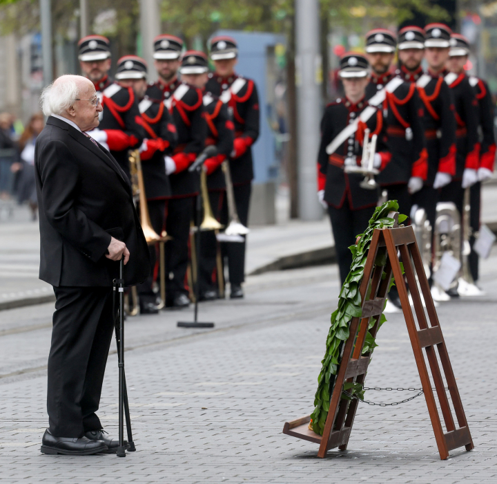 President and Sabina attend Easter Sunday Commemoration