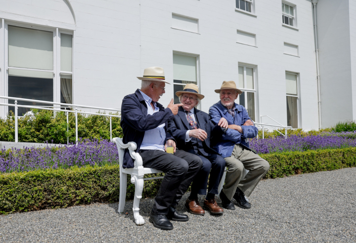 President and Sabina host a Bloomsday Garden Party