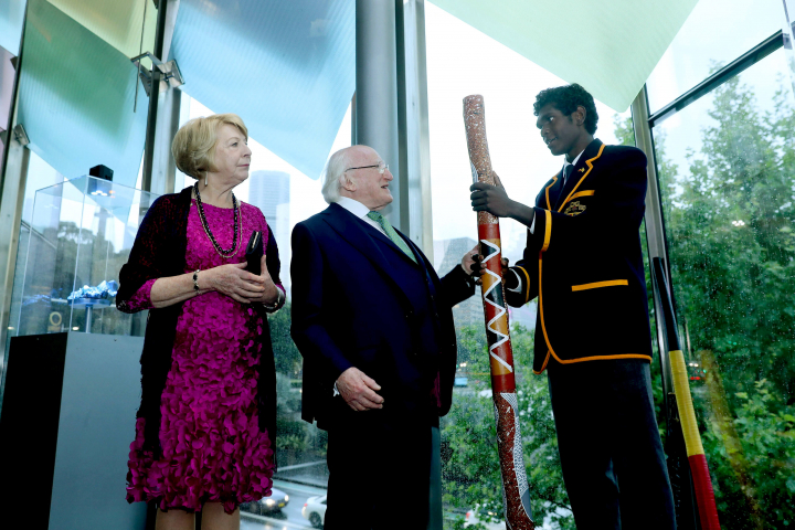 President and Sabina attend a dinner hosted by Australia Ireland Funds