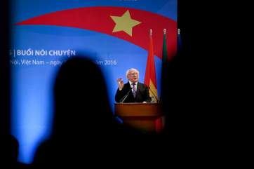 President Higgins delivers his Lecture in the Vietnam National University