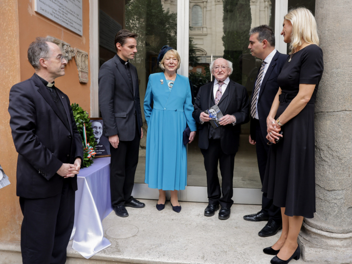 President lays wreath to honour of the late Hugh O’Flaherty