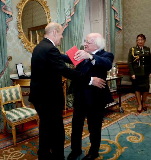 President receives H.E. Mr. Jean Yves le Drian