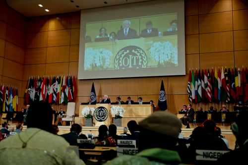 President delivers keynote address at ILO World of Work Summit, Geneva
