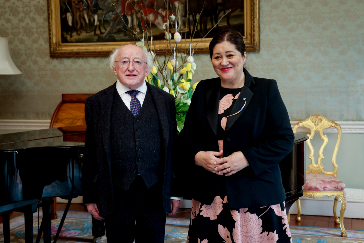 President receives the Governor General of New Zealand, H.E. Rt. Hon. Dame Cindy Kiro on a courtesy call