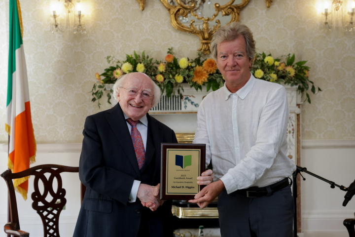 President receives Guestbook Award for Narrative Hospitality