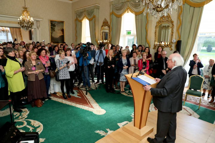 President and Sabina host reception to mark International Women’s Day