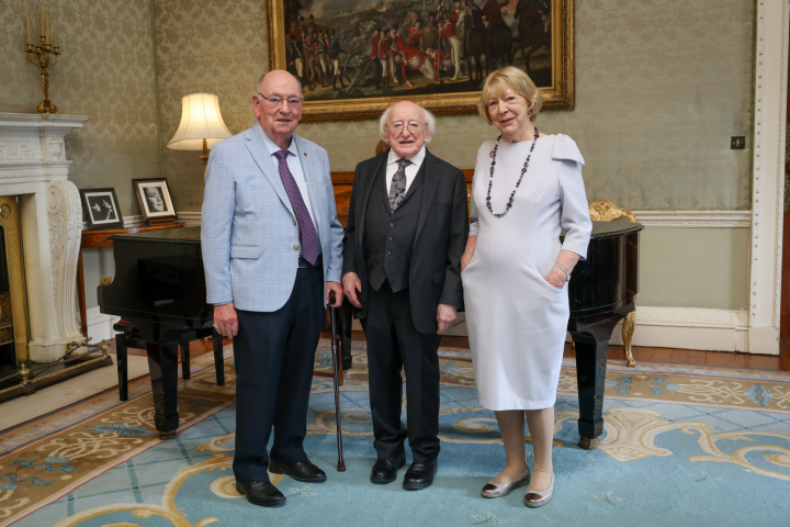 President receives Dr John Kennedy on a Courtesy Call