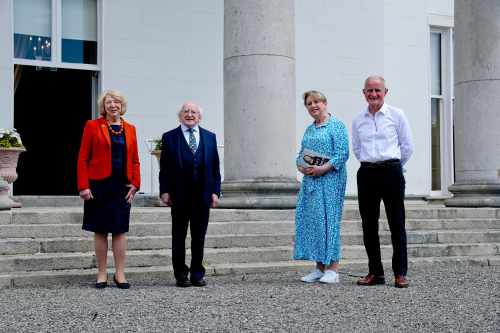 President receives former President of Ireland Mary McAleese on a courtesy call