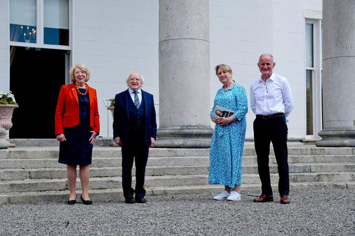 President receives former President of Ireland Mary McAleese on a courtesy call