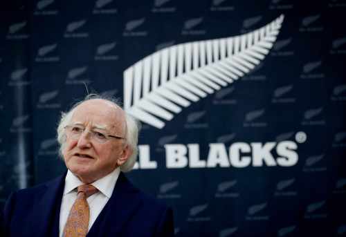 President Michael D. Higgins visited the headquarters of New Zealand Rugby