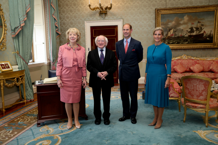 President receives TRH Prince Edward, Earl of Wessex and Sophie, Countess of Wessex