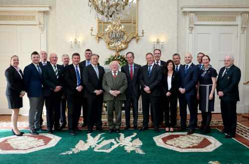 President receives delegates of World Rugby reviewing Ireland’s Rugby World Cup bid