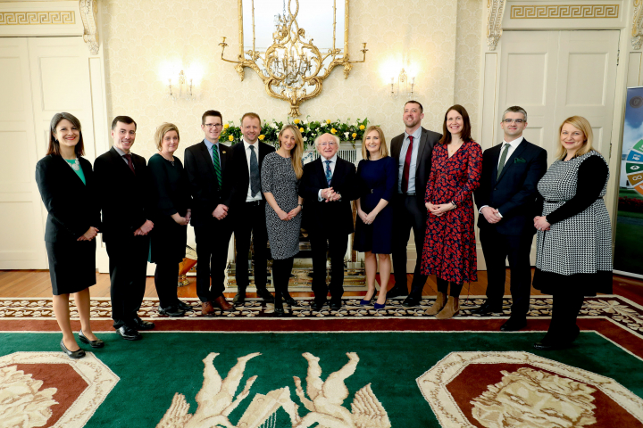 President meets SFI President of Ireland Future Research Leaders Awardees