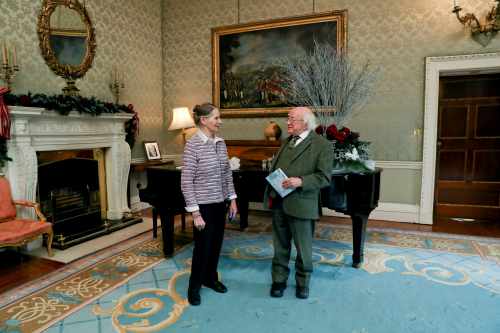 President receives Sister Stan Kennedy on a courtesy call